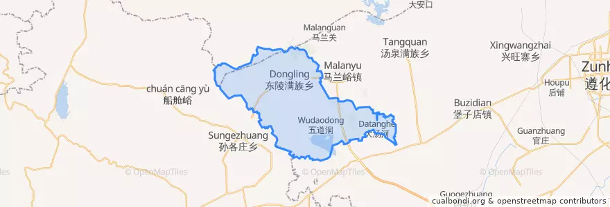 Mapa de ubicacion de Dingling.