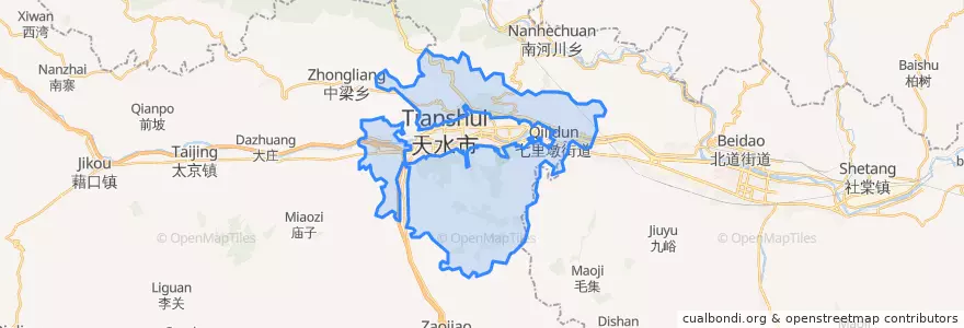 Mapa de ubicacion de 玉泉.