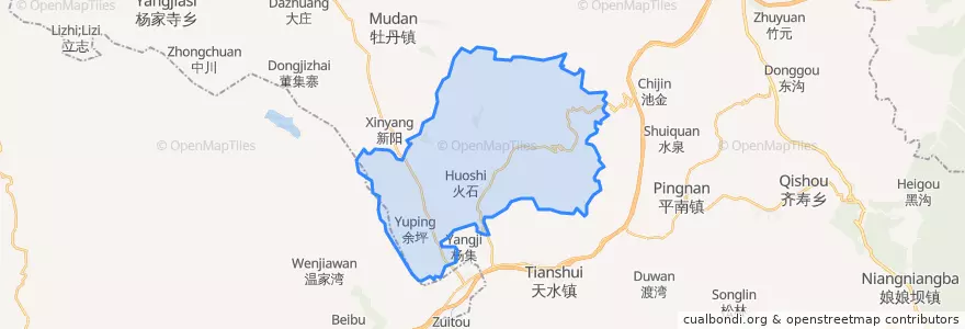 Mapa de ubicacion de 华岐乡.