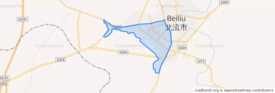 Mapa de ubicacion de Chengnan.