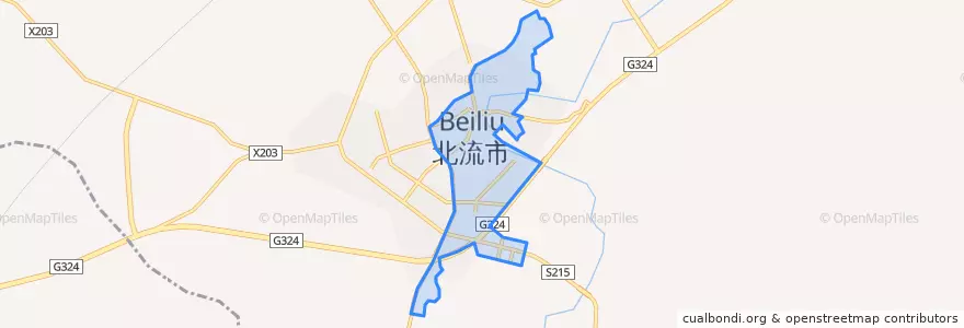 Mapa de ubicacion de 陵城街道.