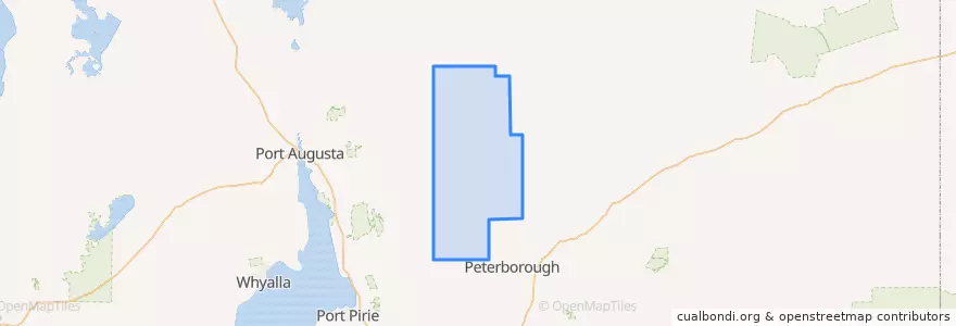 Mapa de ubicacion de The District Council of Orroroo Carrieton.