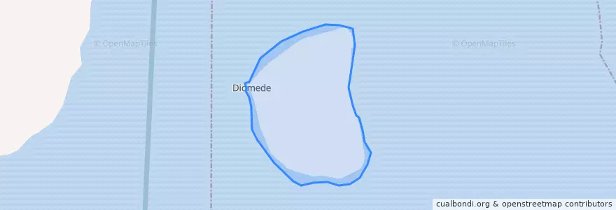 Mapa de ubicacion de Diomède.