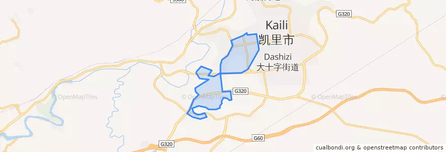 Mapa de ubicacion de 城西街道.