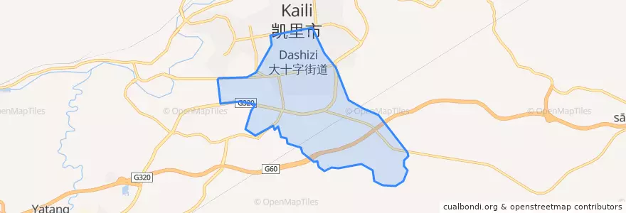 Mapa de ubicacion de 大十字街道.