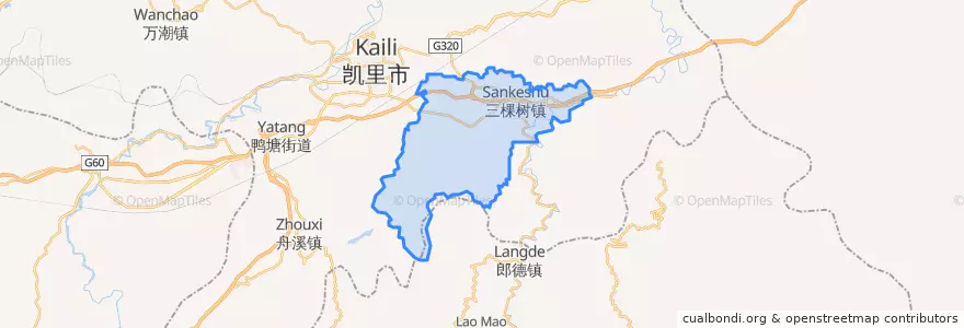 Mapa de ubicacion de 开怀街道.