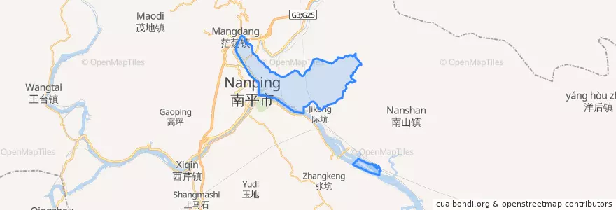 Mapa de ubicacion de Shiuidong.