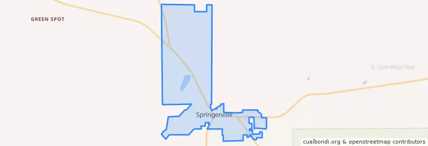 Mapa de ubicacion de Springerville.