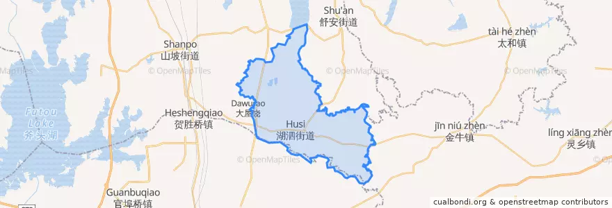 Mapa de ubicacion de 湖泗街道.