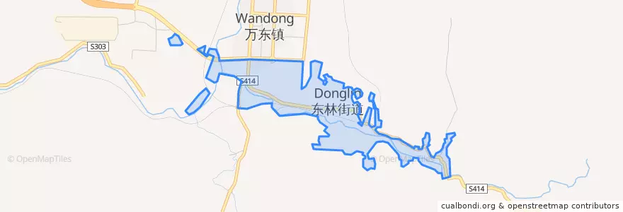 Mapa de ubicacion de 东林街道.