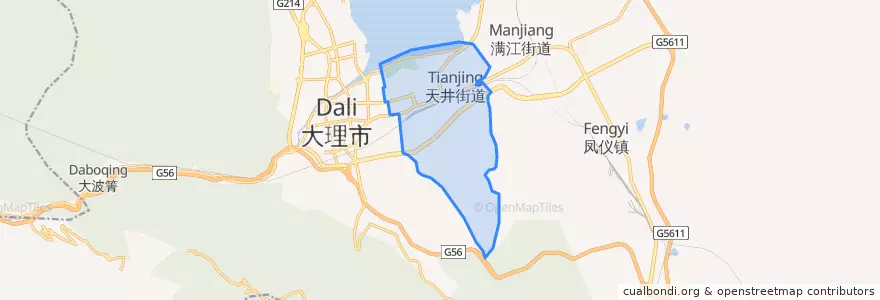 Mapa de ubicacion de 天井街道.