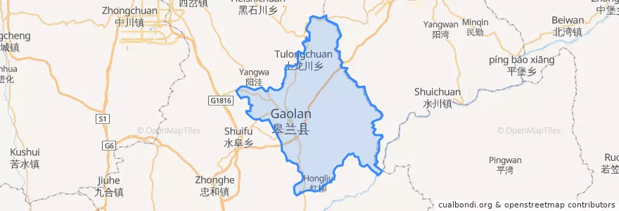 Mapa de ubicacion de Shidong.