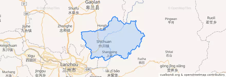 Mapa de ubicacion de Shichuan.