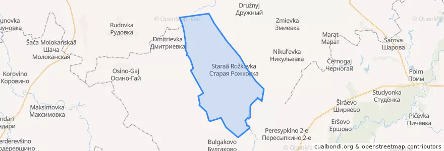 Mapa de ubicacion de Козьмодемьяновский сельсовет.