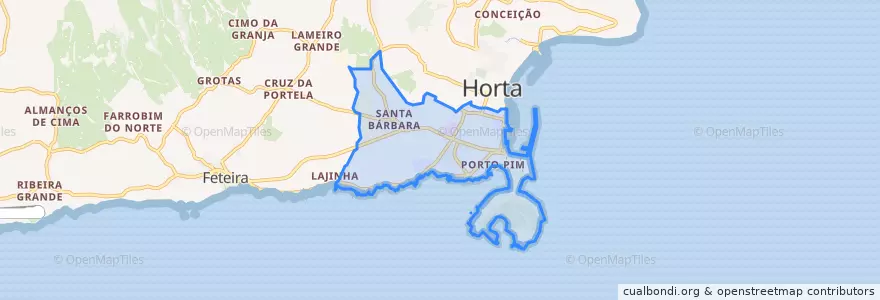Mapa de ubicacion de Horta (Angústias).