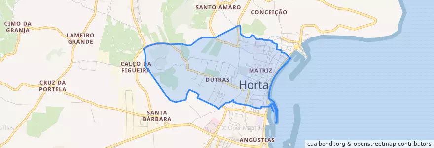 Mapa de ubicacion de Horta (Matriz).