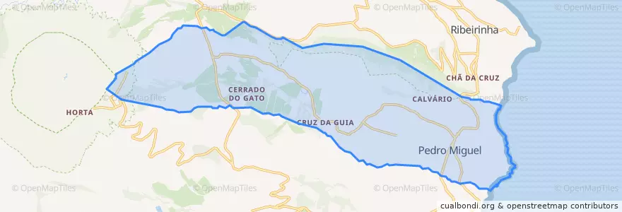 Mapa de ubicacion de Pedro Miguel.
