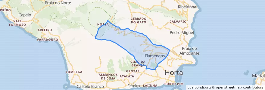 Mapa de ubicacion de Flamengos.