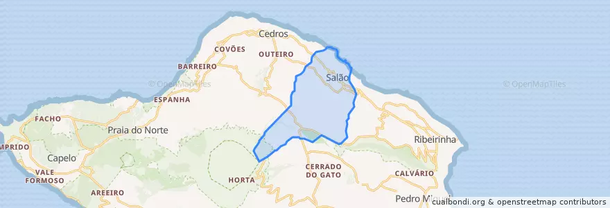 Mapa de ubicacion de Salão.