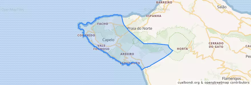 Mapa de ubicacion de Capelo.