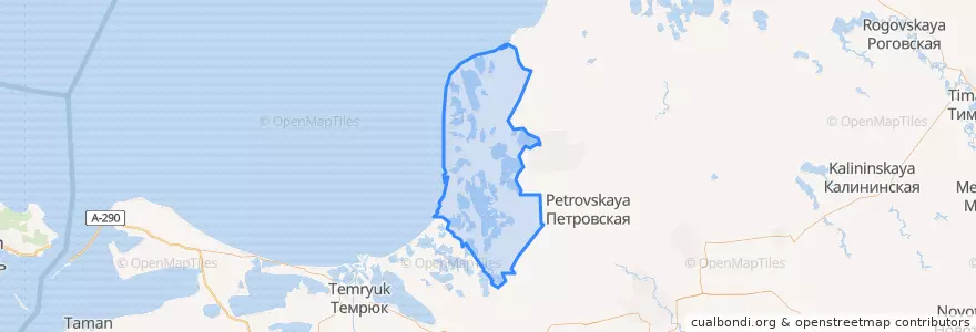 Mapa de ubicacion de Черноерковское сельское поселение.
