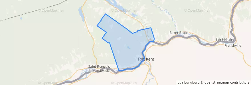 Mapa de ubicacion de Clair Parish.