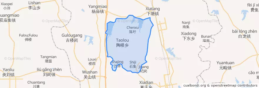 Mapa de ubicacion de 陶楼镇.