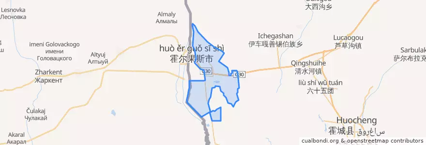 Mapa de ubicacion de 六十二团.