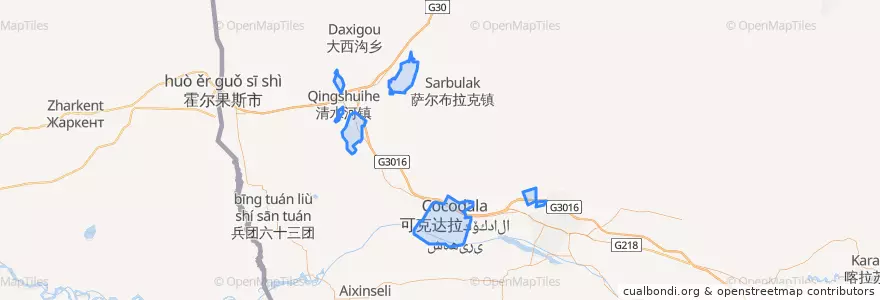 Mapa de ubicacion de 六十六团.