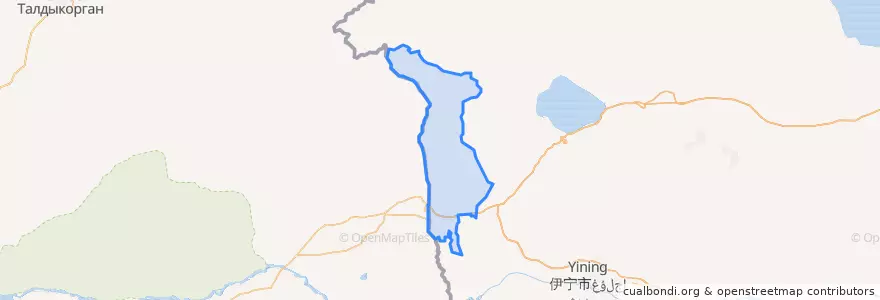 Mapa de ubicacion de Коргас.