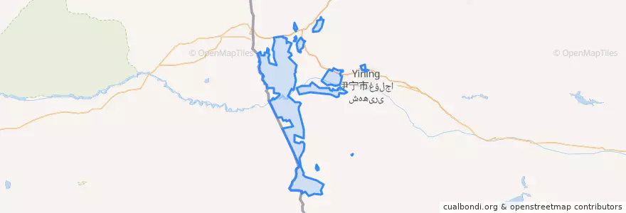 Mapa de ubicacion de Kokdala City.
