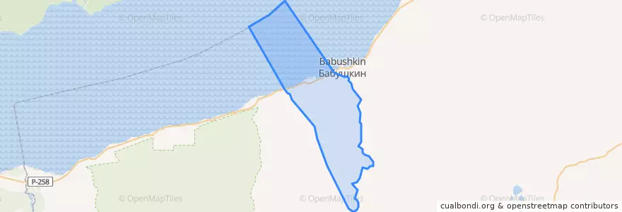 Mapa de ubicacion de Клюевское сельское поселение.