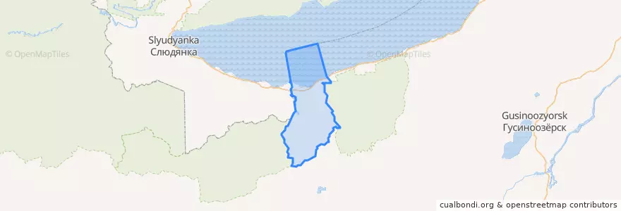 Mapa de ubicacion de Выдринское сельское поселение.