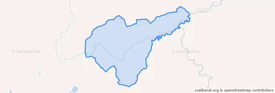 Mapa de ubicacion de Витимское сельское поселение.
