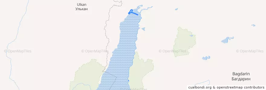 Mapa de ubicacion de городское поселение Нижнеангарск.