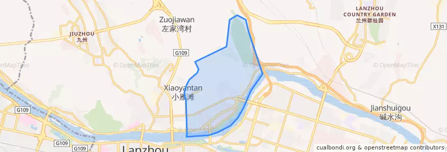 Mapa de ubicacion de Yanchang Road Subdistrict.