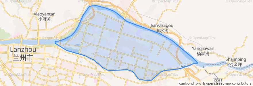 Mapa de ubicacion de 雁北街道.