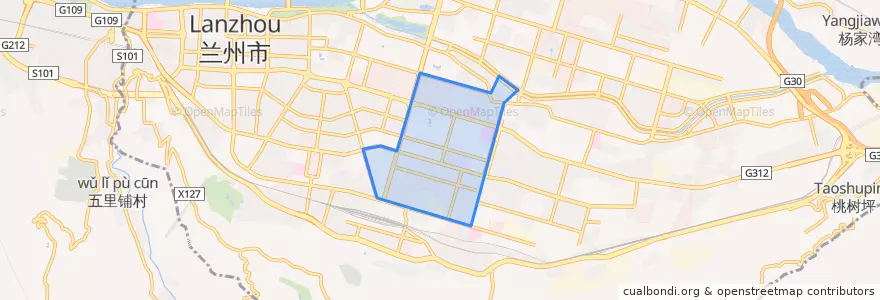 Mapa de ubicacion de Tuanjie Xincun Subdistrict.