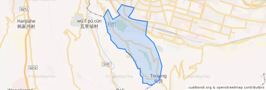 Mapa de ubicacion de Wuquan Subdistrict.