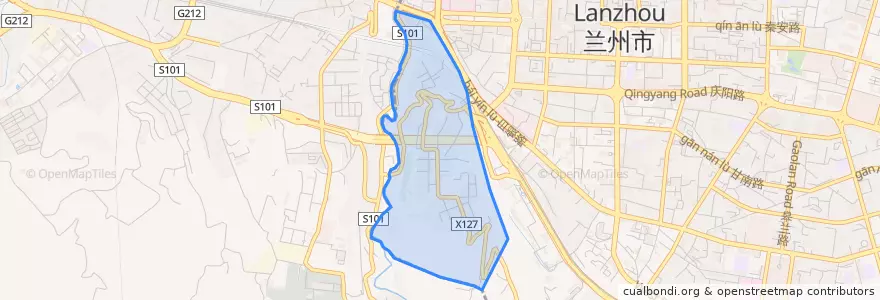Mapa de ubicacion de 伏龙坪街道.
