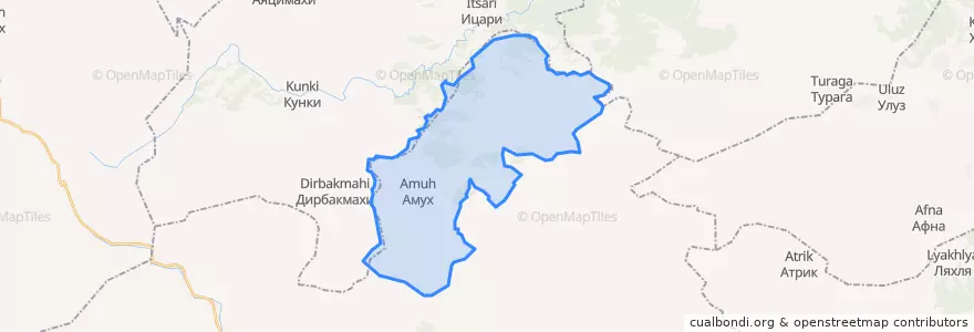 Mapa de ubicacion de Амухский сельсовет.