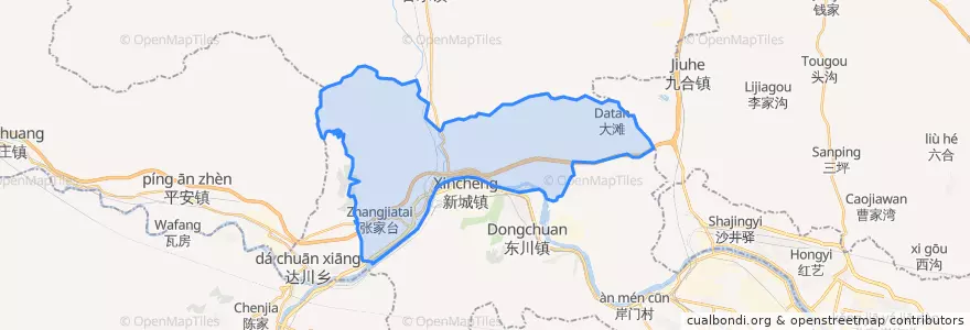 Mapa de ubicacion de 河口乡.