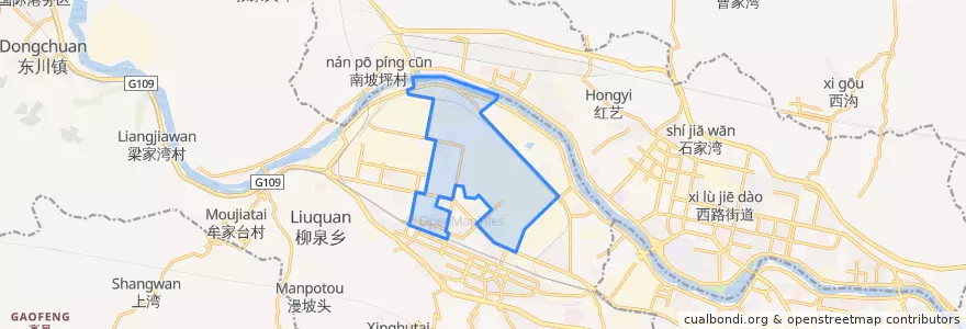 Mapa de ubicacion de Sijiqing District.