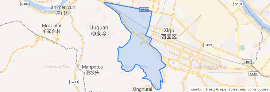 Mapa de ubicacion de 临洮街街道.