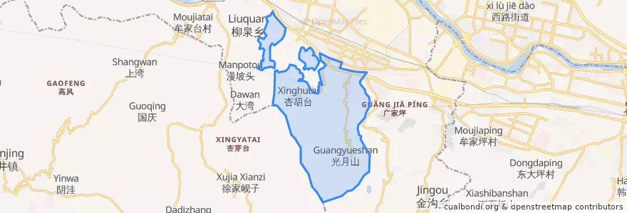 Mapa de ubicacion de 属四季青街道.