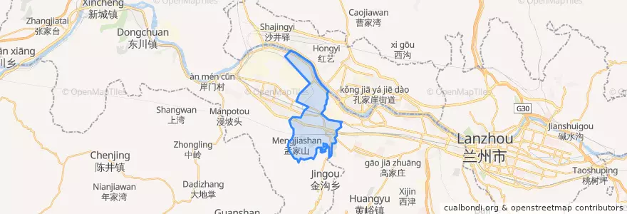 Mapa de ubicacion de 陈坪街道.