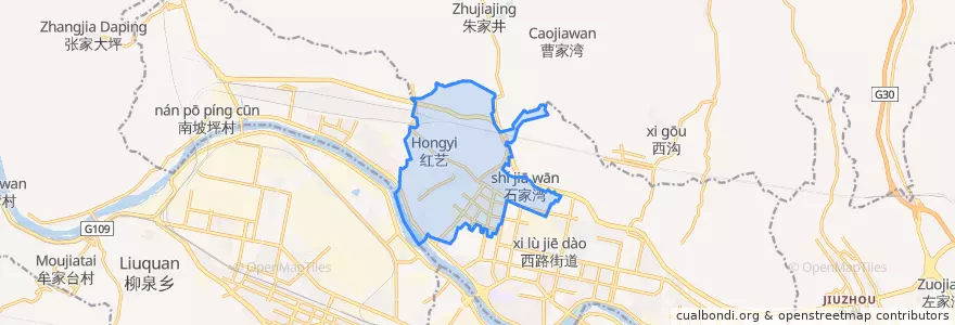 Mapa de ubicacion de Anningbao Subdistrict.