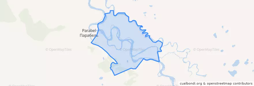 Mapa de ubicacion de Новосельцевское сельское поселение.