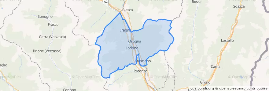 Mapa de ubicacion de Riviera.