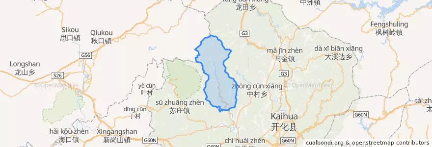 Mapa de ubicacion de 长虹乡.